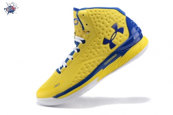 Meilleures Under Armour Curry 1 Jaune Bleu Blanc