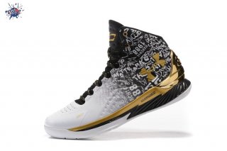 Meilleures Under Armour Curry 1 "Mvp" Blanc Noir Or