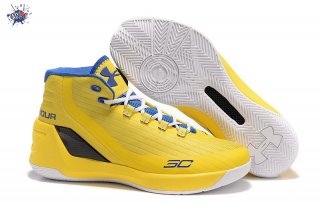 Meilleures Under Armour Curry 3 Jaune Bleu