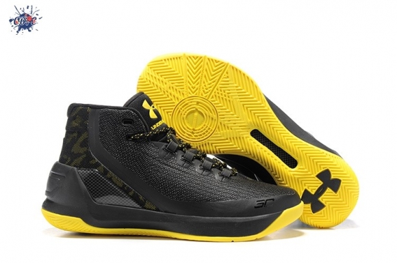 Meilleures Under Armour Curry 3 Noir Jaune