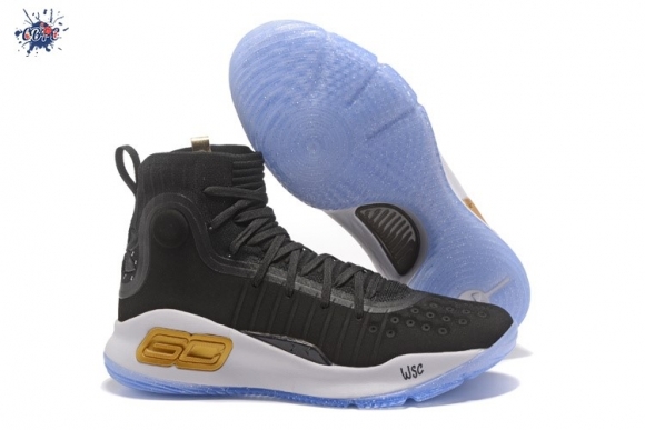 Meilleures Under Armour Curry 4 Blanc Or Noir