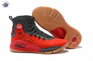 Meilleures Under Armour Curry 4 Rouge Noir