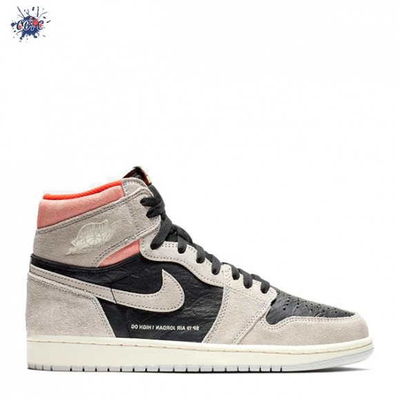 Meilleures Air Jordan 1 High Og "Neutral Grey Hyper" Noir Gris (555088-018)