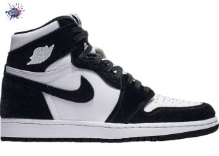 Meilleures Air Jordan 1 Woman Retro High Noir Bianco (CD0461-007)