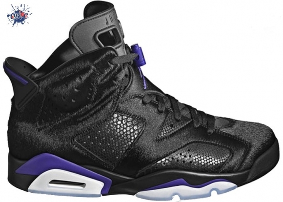 Meilleures Air Jordan 6 Retro Social Status Cow Fur Noir (AR2257-005)