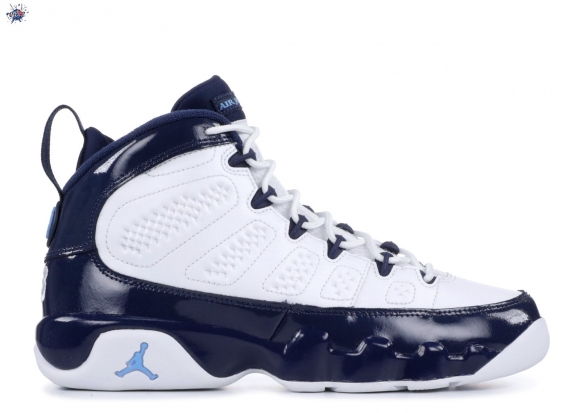 Meilleures Air Jordan 9 Retro (GS) "Unc" Bleu (302359-145)