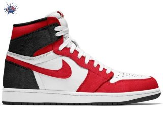 Meilleures Air Jordan 1 High Og "Bloodline" Blanc Rouge (575441-062)