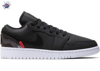 Meilleures Air Jordan 1 Low (GS) "Psg Paris Saint Germain" Noir (CN1077-001)