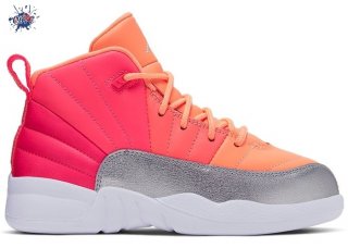 Meilleures Air Jordan 12 Retro (PS) Lever Du Soleil Rose (510816-601)