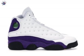 Meilleures Air Jordan 13 (GS) Retro "Lakers" Blanc Pourpre (884129-105)