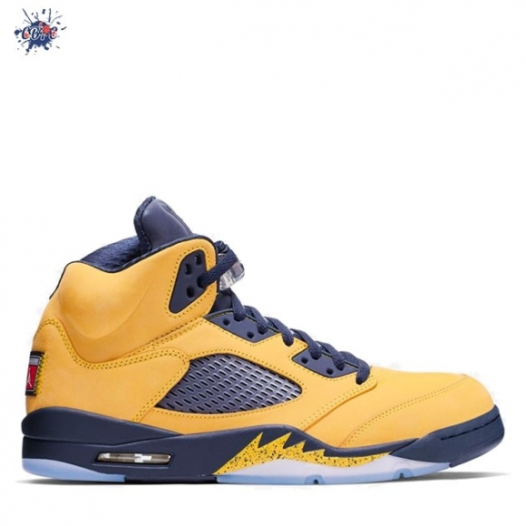 Meilleures Air Jordan 5 "Michigan" 2019 Jaune (CQ9541-704)