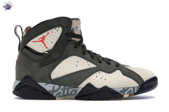 Meilleures Air Jordan 7 Retro "Patta Icicle" Olive (AT3375-100)