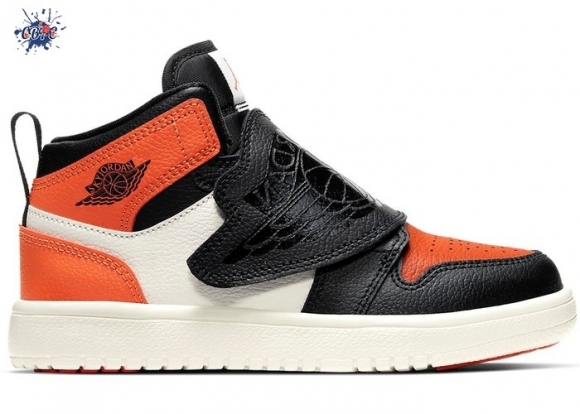 Meilleures Sky Air Jordan 1 (PS) "Shattered Backboard" Orange Noir (BQ7197-008)