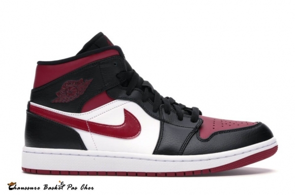 Jordan 1 Mid BRouge Toe Noble Rouge (554724-066)