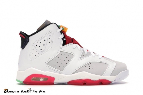 Jordan 6 Retro "Hare" (Gs) Noir Rouge (384665-062)