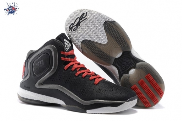 Meilleures Adidas Derrick Rose 5 Noir Rouge