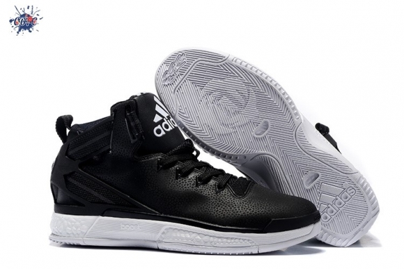 Meilleures Adidas Derrick Rose 6 Noir Blanc