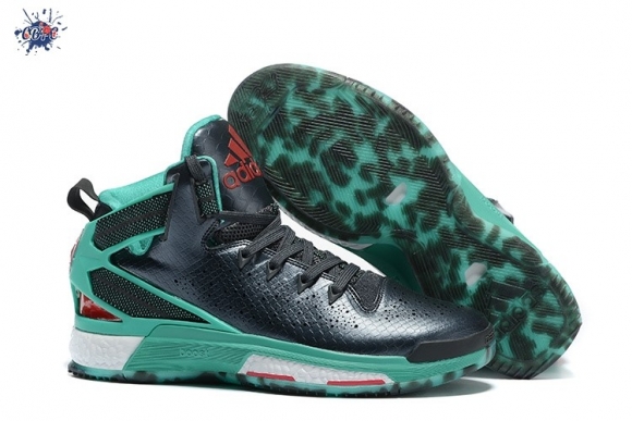 Meilleures Adidas Derrick Rose 6 Noir Vert