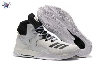 Meilleures Adidas Derrick Rose 7 Blanc Noir