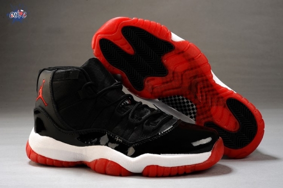 Meilleures Air Jordan 11 Noir Rouge Blanc