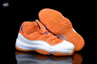 Meilleures Air Jordan 11 Orange Blanc