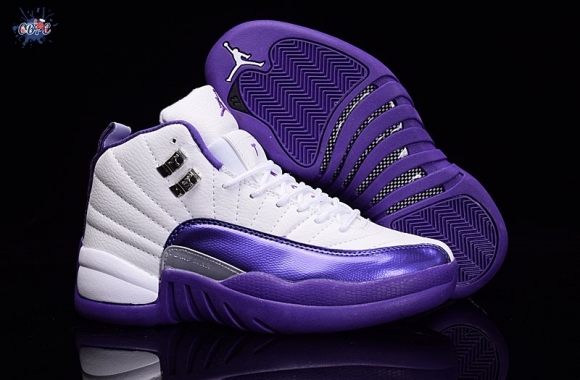 Meilleures Air Jordan 12 Blanc Pourpre