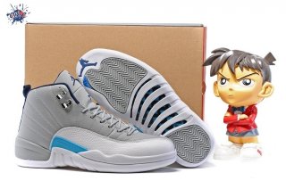 Meilleures Air Jordan 12 Bleu Gris