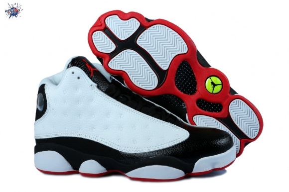 Meilleures Air Jordan 13 Blanc Noir Rouge