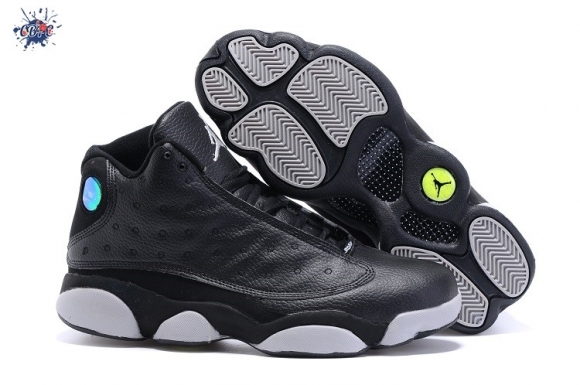 Meilleures Air Jordan 13 Gris Noir Jaune