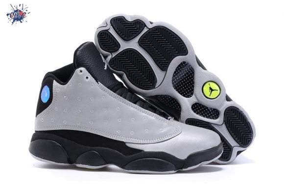 Meilleures Air Jordan 13 Noir Gris