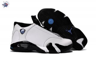 Meilleures Air Jordan 14 Blanc Noir Bleu