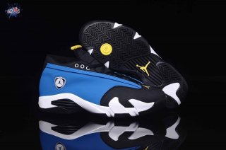 Meilleures Air Jordan 14 Bleu Noir Jaune