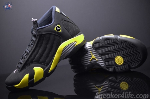 Meilleures Air Jordan 14 Jaune Noir