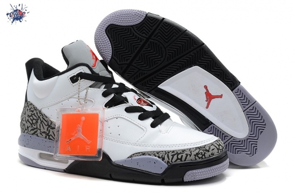 Meilleures Air Jordan 3 Blanc Gris Noir Orange