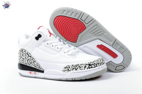 Meilleures Air Jordan 3 Noir Blanc Enfant