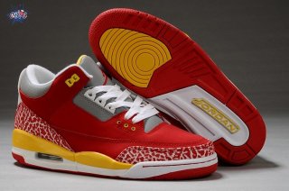 Meilleures Air Jordan 3 Rouge Jaune