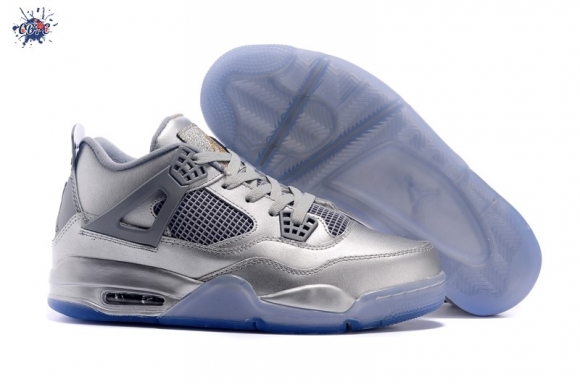 Meilleures Air Jordan 4 Argent Blanc