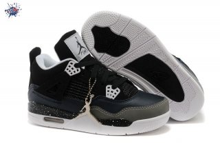 Meilleures Air Jordan 4 Noir Blanc Enfant