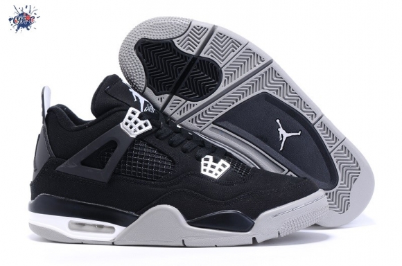 Meilleures Air Jordan 4 Noir Blanc Gris