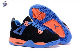 Meilleures Air Jordan 4 Orange Bleu Enfant