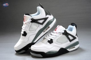 Meilleures Air Jordan 4 Vert Noir Blanc