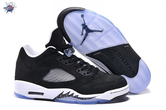 Meilleures Air Jordan 5 Noir Gris Blanc