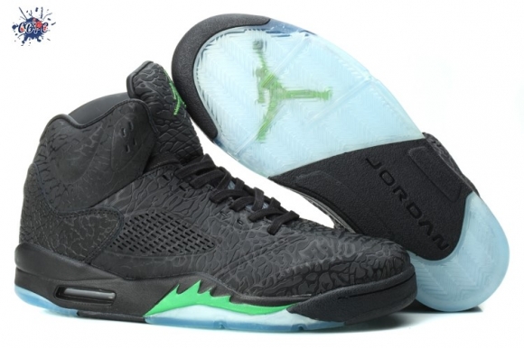 Meilleures Air Jordan 5 Noir Vert Bleu