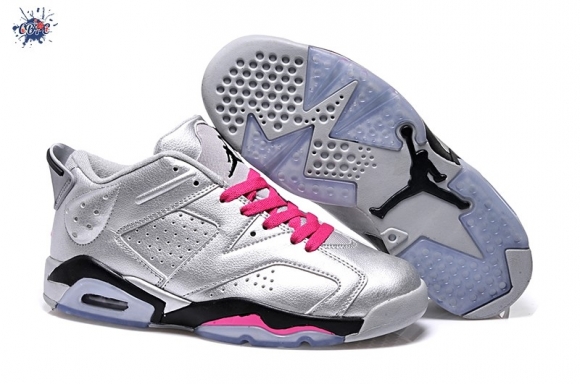 Meilleures Air Jordan 6 Argent Gris Rose