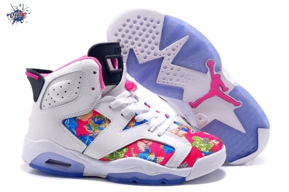 Meilleures Air Jordan 6 Blanc Rose Pourpre