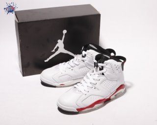 Meilleures Air Jordan 6 Blanc Rouge Noir