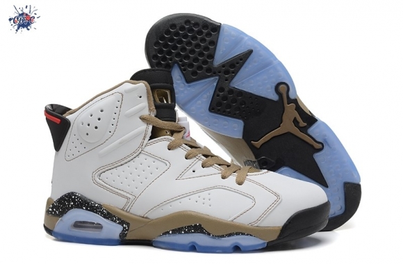 Meilleures Air Jordan 6 Marron Blanc Noir