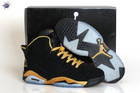 Meilleures Air Jordan 6 Noir Or Jaune