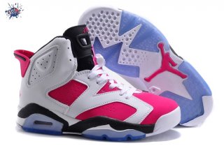 Meilleures Air Jordan 6 Rose Blanc Noir