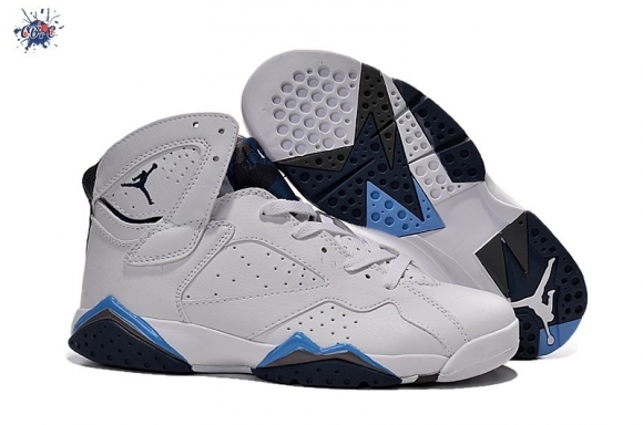 Meilleures Air Jordan 7 Blanc Bleu Noir